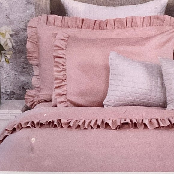 Givi Lulu Cotton Percale Sheet Set - KING SIZE  Italian luxury (MAUVE) - Picture 11 of 11